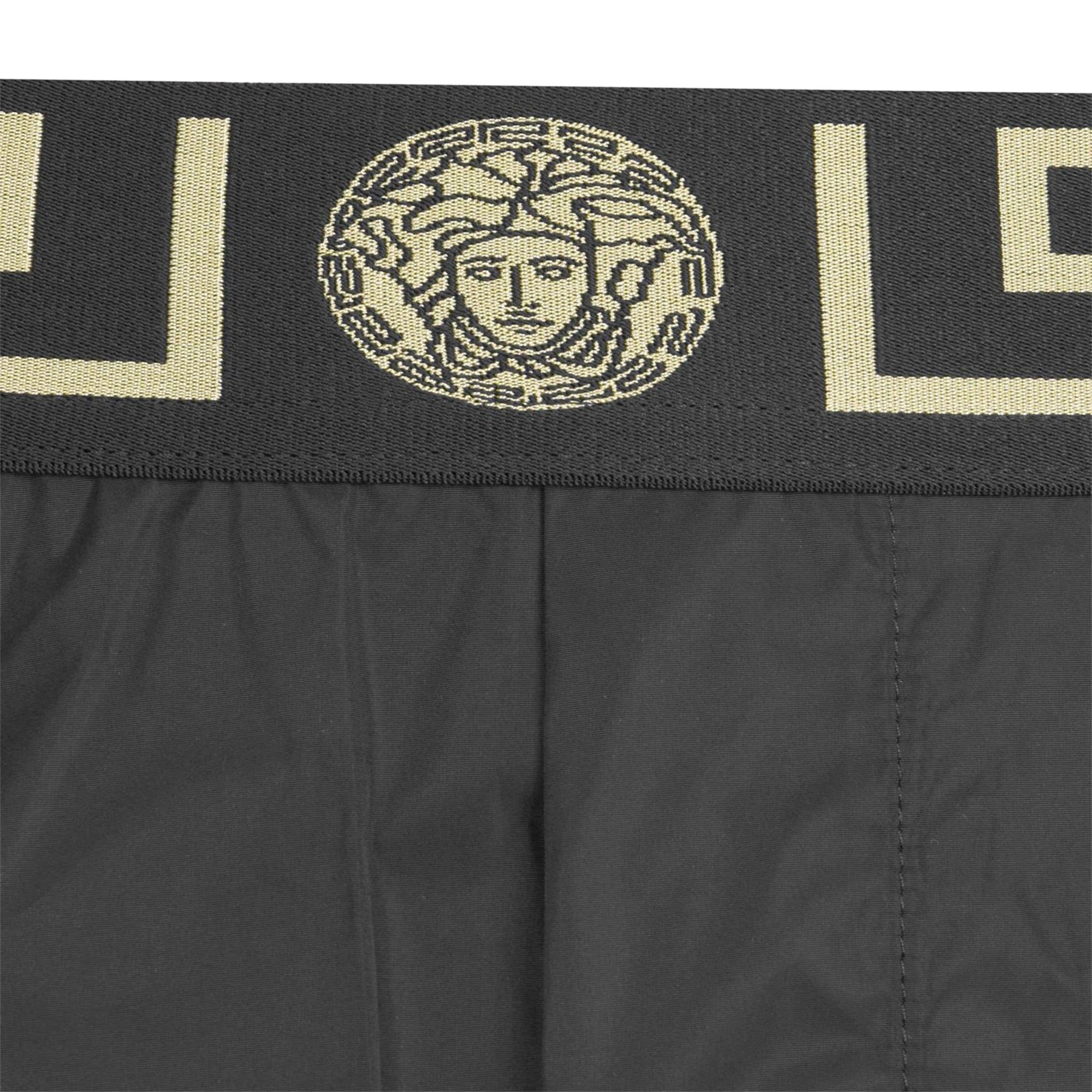 Logo view of Versace Logo Swimming Shorts Black